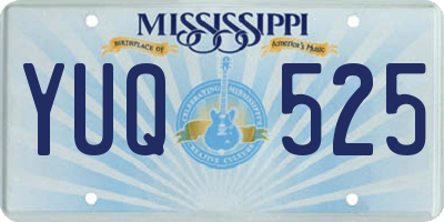 MS license plate YUQ525