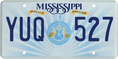 MS license plate YUQ527