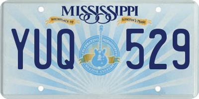 MS license plate YUQ529