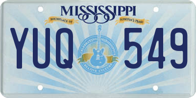 MS license plate YUQ549