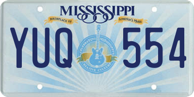 MS license plate YUQ554
