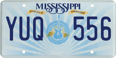 MS license plate YUQ556