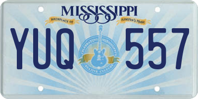 MS license plate YUQ557