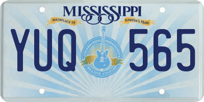 MS license plate YUQ565