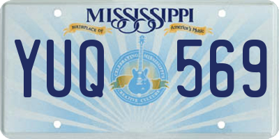 MS license plate YUQ569