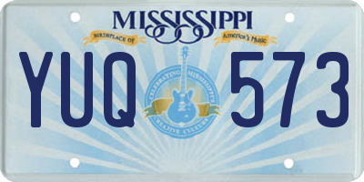 MS license plate YUQ573