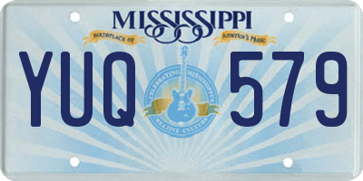 MS license plate YUQ579