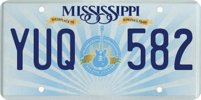 MS license plate YUQ582