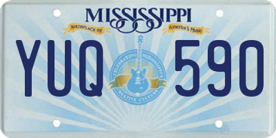 MS license plate YUQ590