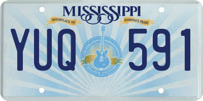 MS license plate YUQ591