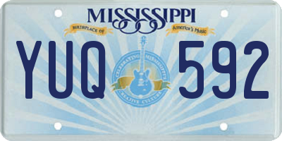 MS license plate YUQ592