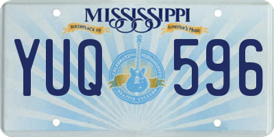 MS license plate YUQ596