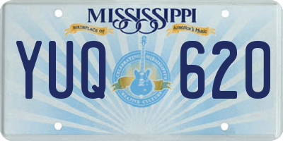 MS license plate YUQ620