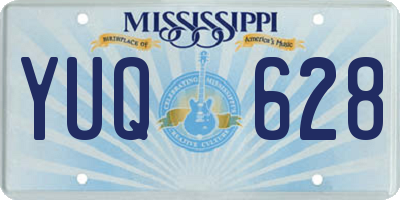 MS license plate YUQ628