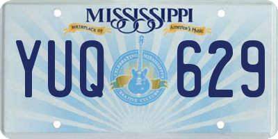 MS license plate YUQ629