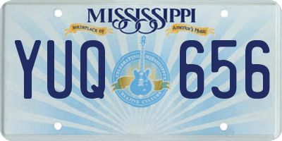 MS license plate YUQ656