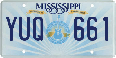 MS license plate YUQ661
