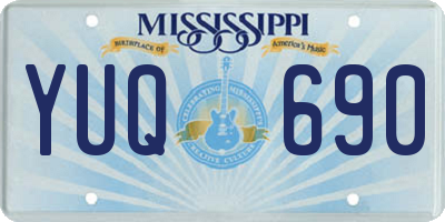 MS license plate YUQ690