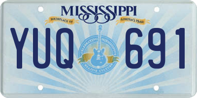 MS license plate YUQ691