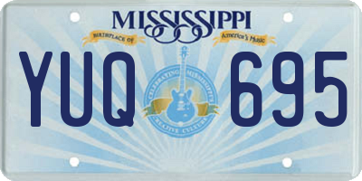 MS license plate YUQ695