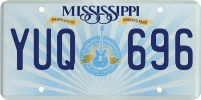 MS license plate YUQ696