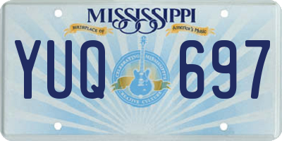 MS license plate YUQ697