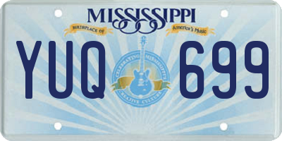 MS license plate YUQ699