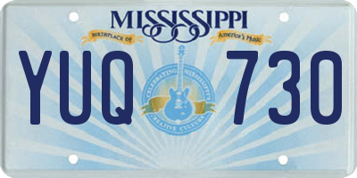 MS license plate YUQ730