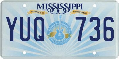 MS license plate YUQ736