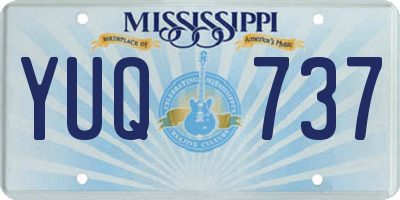MS license plate YUQ737