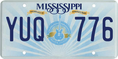 MS license plate YUQ776