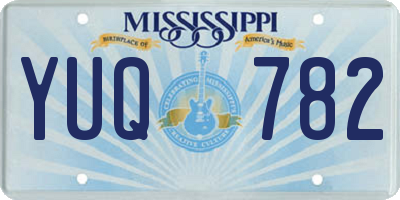 MS license plate YUQ782