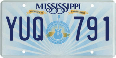 MS license plate YUQ791