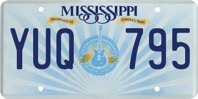 MS license plate YUQ795