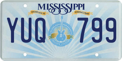 MS license plate YUQ799