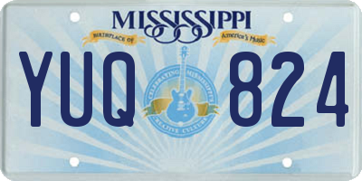 MS license plate YUQ824