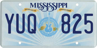 MS license plate YUQ825