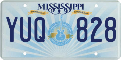MS license plate YUQ828
