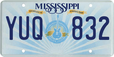 MS license plate YUQ832