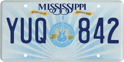 MS license plate YUQ842
