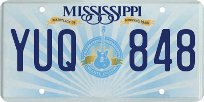 MS license plate YUQ848