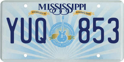 MS license plate YUQ853