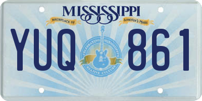 MS license plate YUQ861