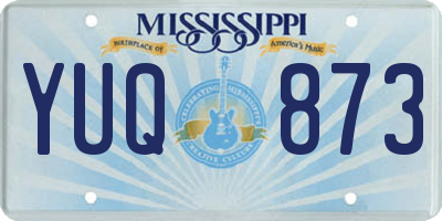 MS license plate YUQ873