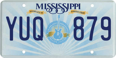 MS license plate YUQ879