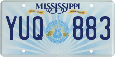 MS license plate YUQ883