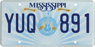 MS license plate YUQ891