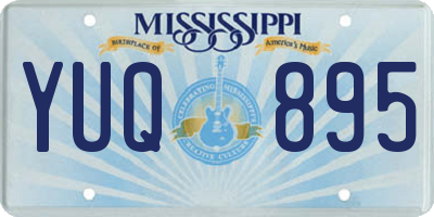 MS license plate YUQ895