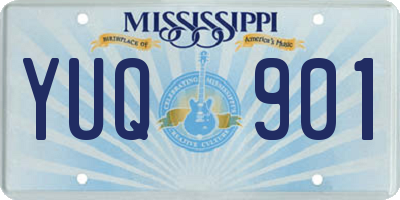 MS license plate YUQ901