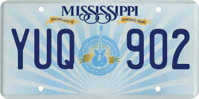 MS license plate YUQ902
